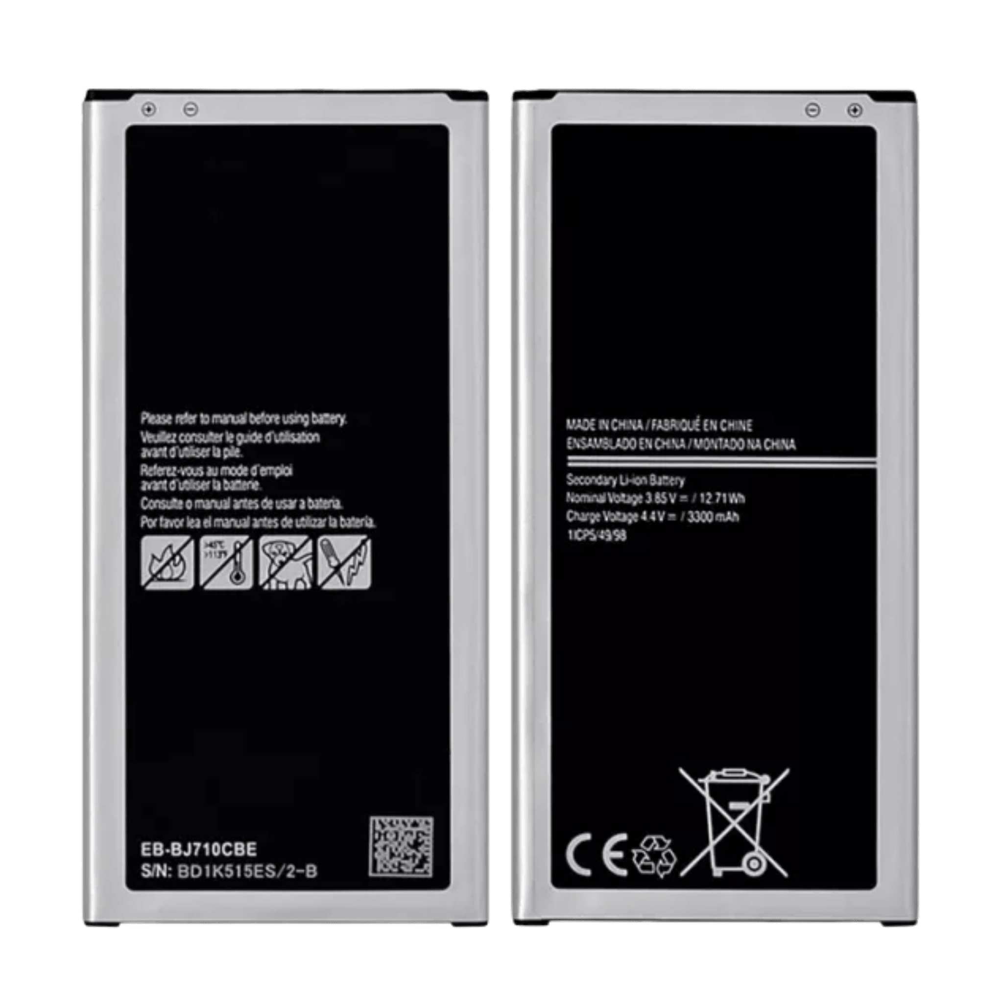 Battery For Samsung  Galaxy J7 J710 / J7 Prime J727 , Li-ion EB-BJ710CBE 3300 mAh Battery For Samsung  Galaxy J7 J710 / J7 Prime J727 , Li-ion EB-BJ710CBE 3300 mAh